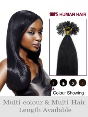 Gorgesous 16" Nail Tip Straight Remy Human Hair Extension