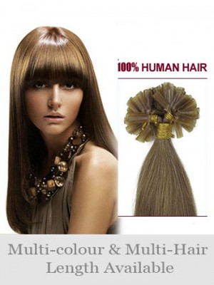 22" Charming Human Hair Straight Nail Tip Extension
