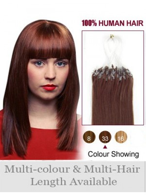 16" Natural Micro Loop Human Hair Extensions