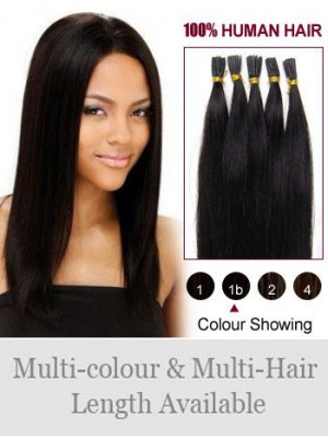 16" Natural Stick Tip Remy Human Hair Extensions