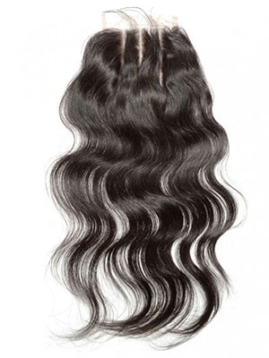 Loose Wave Three Part Human Hair Lace Closure