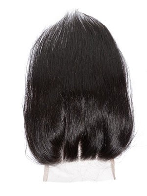 Silky Straight Three Part Human Hair Lace Closure