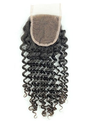 Deep Wave Free Part Human Hair Lace Closure