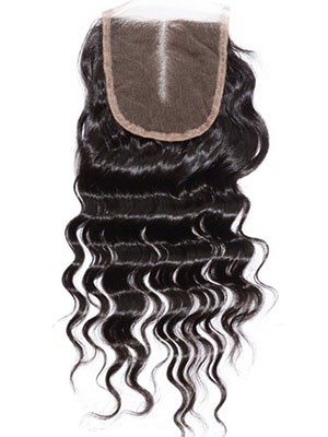 Middle Part Deep Wave Lace Closure