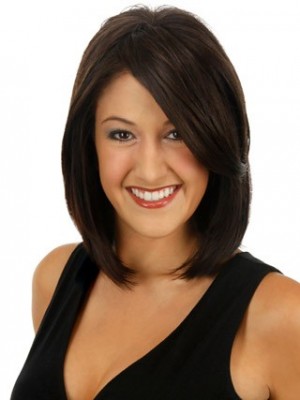 Medium Length Monofilament Top Clip In Hairpieces