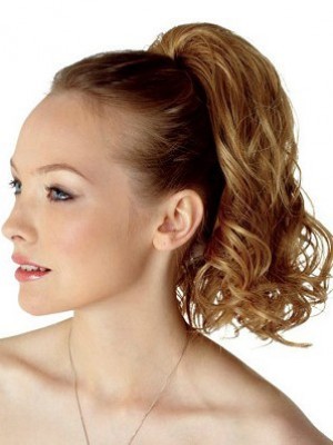 Synthetic Tumble Palm Clip Ponytail