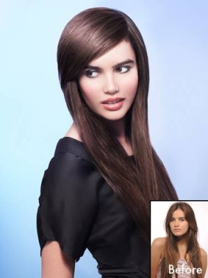 Porcelain Side Swept Fringe