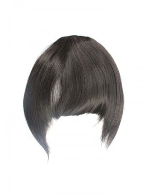 Neat Bang With Black Hair