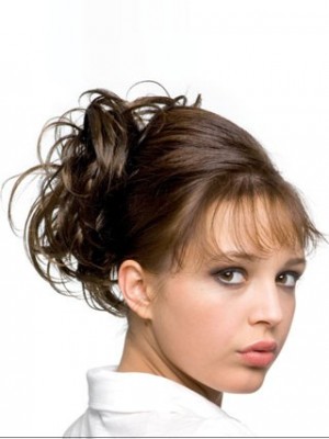 6" Wavy Human Hair Wrap With Drawstring