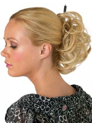 4" Scrunchie Style Blonde Wrap