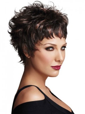 Short Sassy Easy Edge Wig