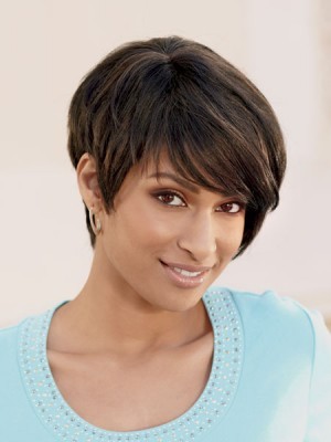 Short Straight Capless Wig