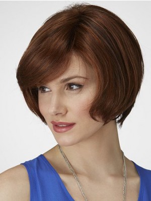 Medium Length Human Hair Bob Wig