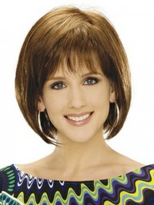 Collar Length Synthetic Bob Wig