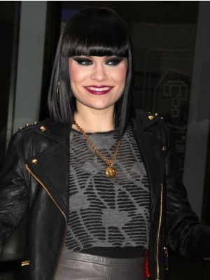 Jessie J Medium Straight Synthetic Capless Wig