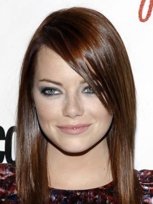 Emma Stone Straight Capless Remy Human Hair Wig