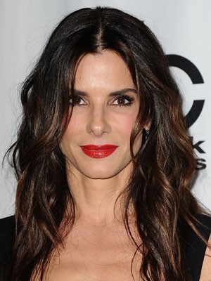 Long Sandra Bullock's Hairstyle Human Hair Wig