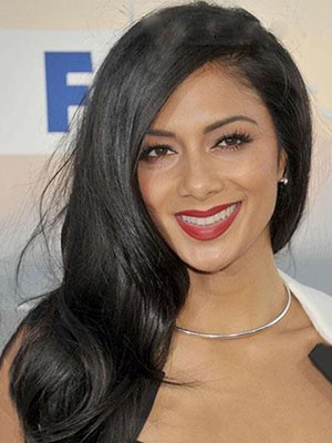Nicole Scherzinger Aesthetic Lace Front Synthetic Wig