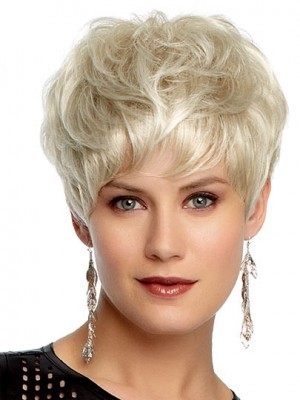 Gray Boy Cut Capless Wig