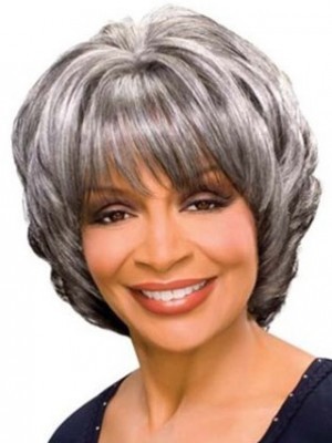Wavy Synthetic Gray Wig