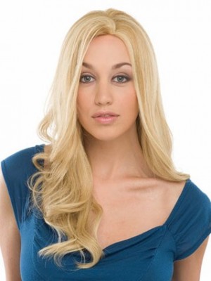 20" Wavy Human Hair Capless Wig