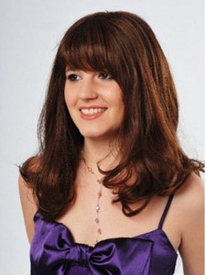 Long Wavy Human Hair Wig