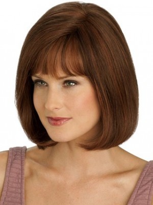 Mid-Length Full Lace With Mono Top Straight Wig