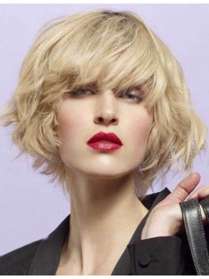 Lace Front  Short Wavy Wig