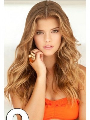 Long Wavy Human Hair Lace Wig