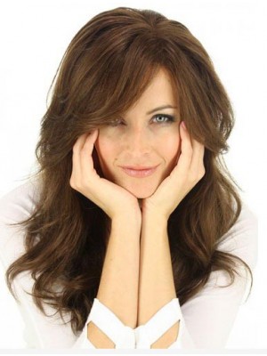 Capless Brown Human Hair Wig
