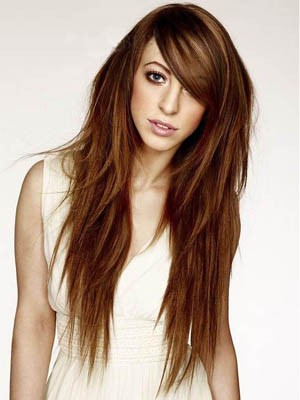Human Hair Straight Capless Womens Wig