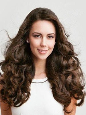 Long Wavy Human Hair Full Lace Wig