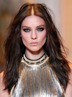 Middle Part Human Hair Straight Lace Front Wig