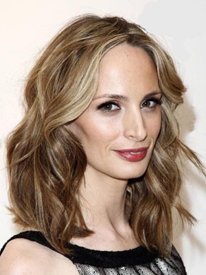 Lace Front Medium Length Wavy Human Hair Wig