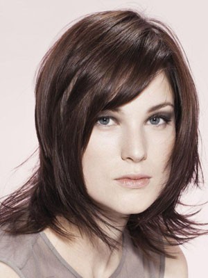 Shoulder Length Human Hair Lace Front Wig