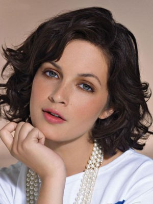 Rosy Wavy Human Hair Lace Front Wig
