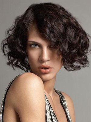 Wavy Human Hair Lovely Lace Front Wig