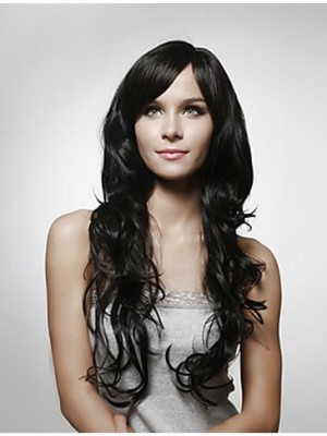 Long Wavy Capless 100% Human Hair Wig