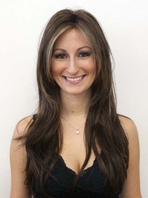 Long Relaxed Look Human Hair Wig