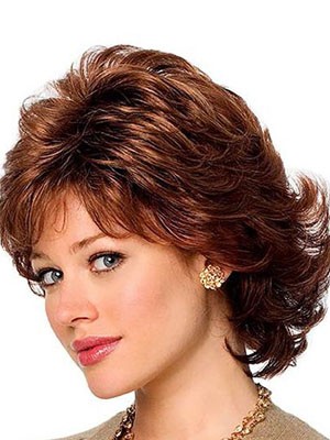 Human Hair Aesthetic Wavy Capless Wig
