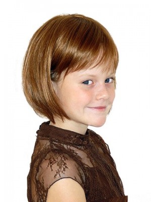 Medium Straight Full Lace Girls Wig