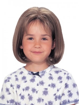 Short Bob Lace Front Bangs Girl's Wig