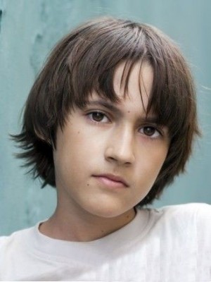 Short Brown Remy Hair Kids Wig