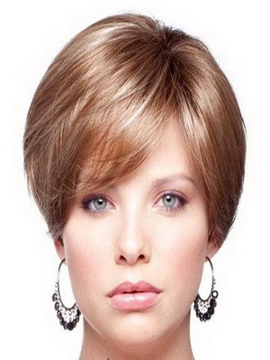 Full Lace Short Straight Human Hair Wig