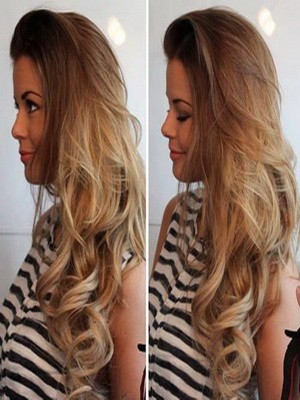 Wavy Blonde Lace Front Human Hair Wig