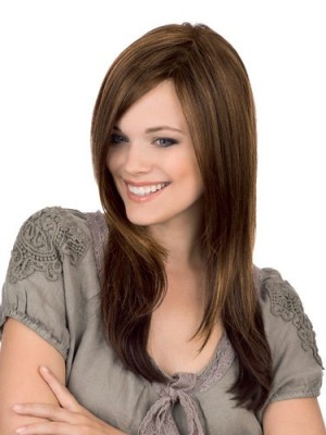 Long Straight Human Hair Full Lace Wig