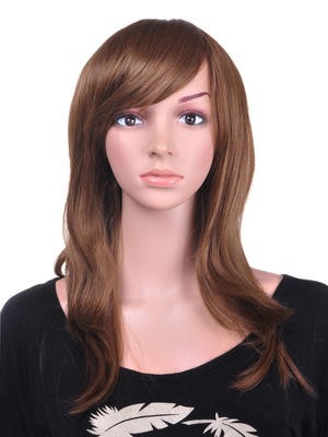 Straight Long Textured Human Hair Wig