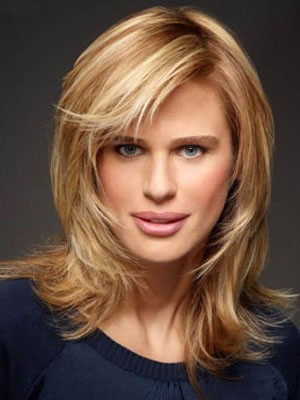 Straight Diaphanous Synthetic Lace Front Wig