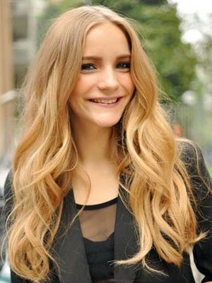 Synthetic Wavy Lace Front Diaphanous Wig