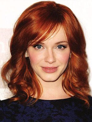 Medium Length Lovely Wavy Lace Front Synthetic Wig